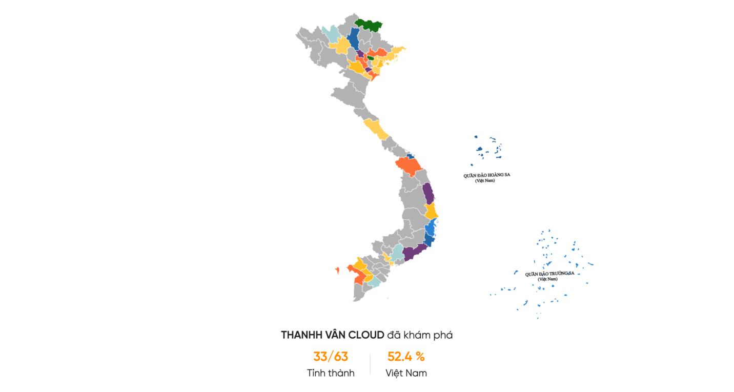 Tôi đã tô xong hơn 1 nửa map Việt Nam